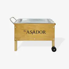 EL ASADOR - Caja china acero inoxidable mediana