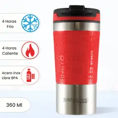 THERMOS - Taza Termica Mug Barista 360 Ml Rojo