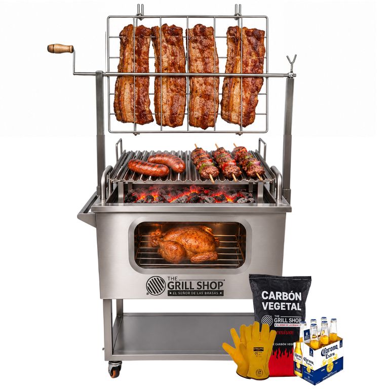 Caja China Mediana 3 en 1 con Visor +Cerveza+Carbo