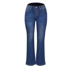 BLWOENS - Pantalones Largo vaqueros para mujeres - Azul
