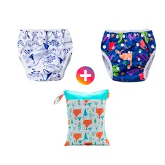 GENERICO - Pañal Natación Piscina Pack x 2 Unidades + Bolsa Impermeable