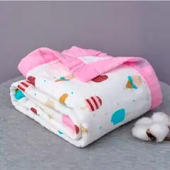 GENERICO - Manta de Muselina para Bebé 100% Algodón 6 Capas