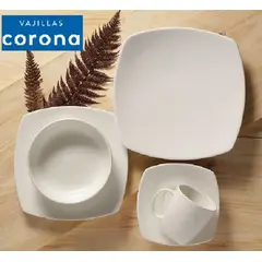 CORONA - Juego de Vajilla 16 Piezas -oslo