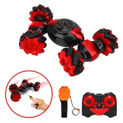 BUYPAL - Carro a Control Remoto Multifuncional con Rotación 360º Rojo