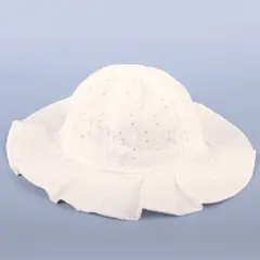 KAST PE - Sombrero Sophie Gorro Ala Ancha Blanco Hueso para bebes niñas