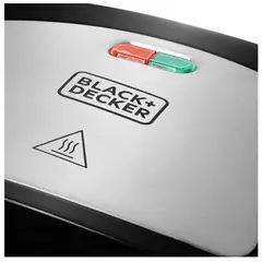 BLACK+DECKER - Sandwichera de Placas profundas Black & Decker SM24530-CL Negro