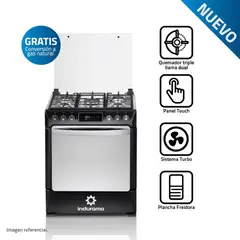 INDURAMA - Cocina a Gas 5 hornillas NIZA ZAFIRO Negro
