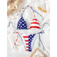 GENERICO - BIKINI LOLITAS ESTAMPADO DE BANDERA