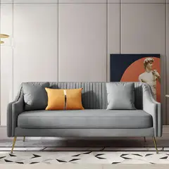 GENERICO - Sofa Aura Nordic 3 Cuerpos - Gris