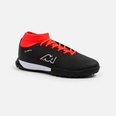 NEW ATHLETIC - Zapatillas Football Olympic118 Negro Con Naranja Juvenil
