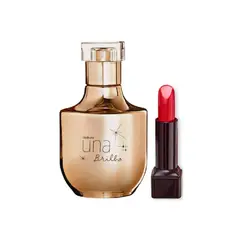 NATURA - UNA Brillo Perfume de Mujer con Labial Rojo 2C
