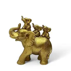 GENERICO - Adorno Elefante En Resina 16x7x16 cm