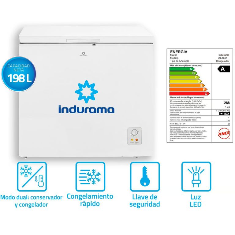 Congeladora 198 litros CI-220 BL