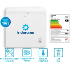INDURAMA - Congeladora 198 litros CI-220 BL