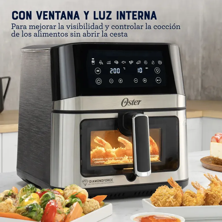 Freidora de Aire Digital Oster® de 75L DiamondForce CKSTAF75WDSSDF