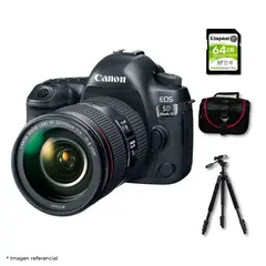 CANON - Cámara EOS 5D Mark IV + Lente 24-105mm f4L IS II USM+Kit Deluxe