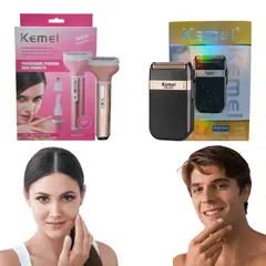KEMEI - Pack De Afeitado Para Hombre y Mujer -