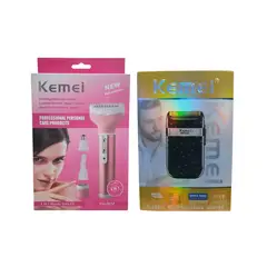 KEMEI - Dúo Perfecto de Afeitado para Hombre y Mujer
