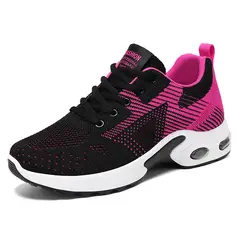 GENERICO - ZAPATILLA DE MUJER PROFESSIONAL FASHION 812 - NEGRO - FUCSIA