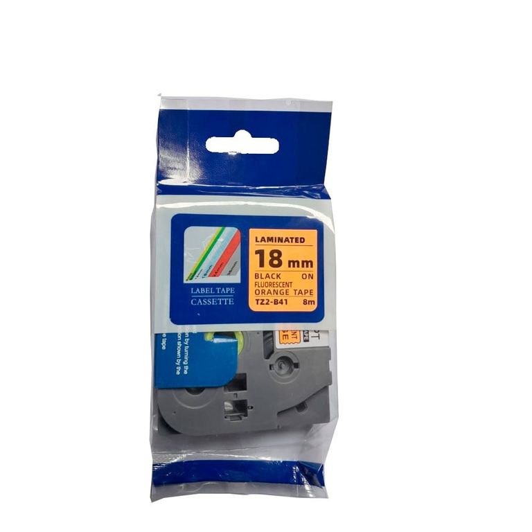 TZ2-B41 Cinta Compatible Brother (18 mm x 5 mts) Tze-B41