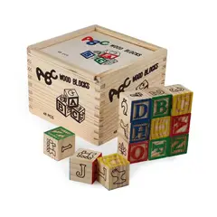 GENERICO - Juego Educativo - Cubos de Madera de 48 piezas