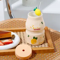 GENERICO - TAZA DE CERÁMICA ESTILO COREANO - LEMON TREE