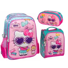 SCOOL - SET MOCHILA MAGIC HELLO KITTY 3D PILLOW