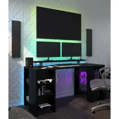 GENERICO - Escritorio Gamer Nico Robin Moderno - Negro