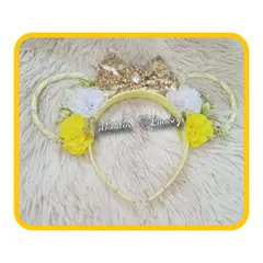 GENERICO - Vincha Orejas Vintage - Moñitos Lindsey