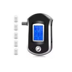 OEM - Alcoholimetro Digital Con Pantalla Lcd Con 5 Boquillas