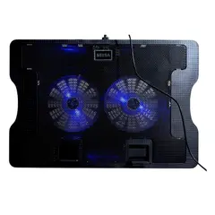 SEISA - Cooler - Soporte de enfriamiento doble ventilador para laptop