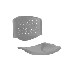 OFIDEAS - Repuesto Para Silla Solo Asiento Y Espaldar Prisma Color Gris
