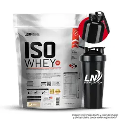 UNIVERSE NUTRITION - Iso Whey 90 5 kg vainilla + shaker + PortaProteina