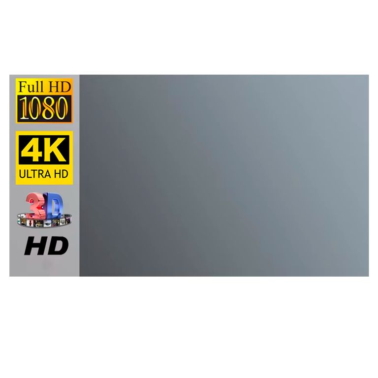 Pantalla Ecran Reflectiva Para Proyector 80 Pulgadas Gris