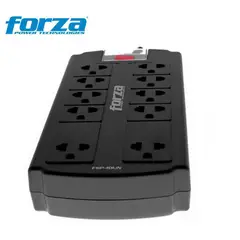 FORZA - SUPRESOR DE PICOS DE 10 TOMAS NEGRO 220V FSP-10UN