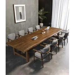 DMUEBLES - DM MESA CONFERENCIA PRIMU 300 CM + SILLONES - GRIS