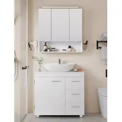 NACION MUEBLES - Gabinete moderno de 3 cajones NM