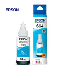 EPSON - Botella Tinta T664220Al Cian Para L200