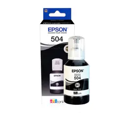 EPSON - Botella de tinta T504 color negro contenido 127m