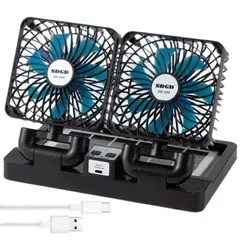 OEM - Ventilador Solar Doble Cabezal 360° Carro Auto 12V 24V NO999