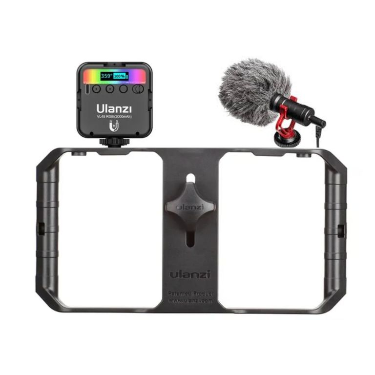 KIT VLOGUERO PARA FOTOGRAFIA S-300 NEGRO