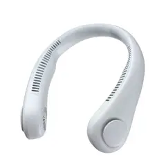 GENERICO - VENTILADOR DE CUELLO PORTATIL BLANCO RECARGABLE