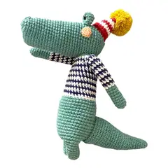 GENERICO - Peluche de Apego, Amigurumi Cocodrilo.