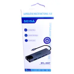 SEISA - Convertidor 5 en 1: Tipo-C a HDMI + USB3.0 + USB2 + PD