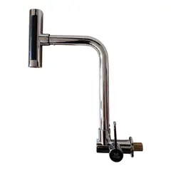 GENERICO - Grifo Cocina Pared 4 en 1 Rotación 360° Acero Cromado Brillante