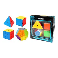 GENERICO - Set de 4 Cubos Rubik MoYu