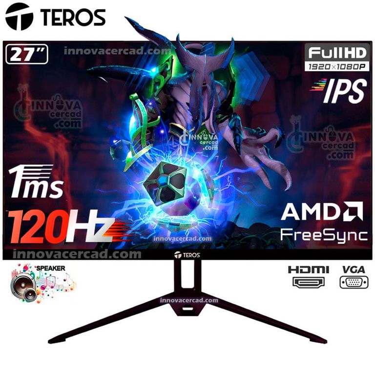 Monitor TEROS TE-2713S 27 FHD IPS 120HZ 1MS AMD FreeSync