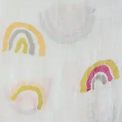 GENERICO - Manta Bebé Muselina Algodón BAMBU - ARCO IRIS