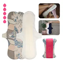 BAMBOO BALANCE - Toalla Higiénica Femenina de Tela Tripack XLCrema