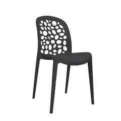 OFIDEAS - Silla De Comedor Diseño Burbuja Color Negro